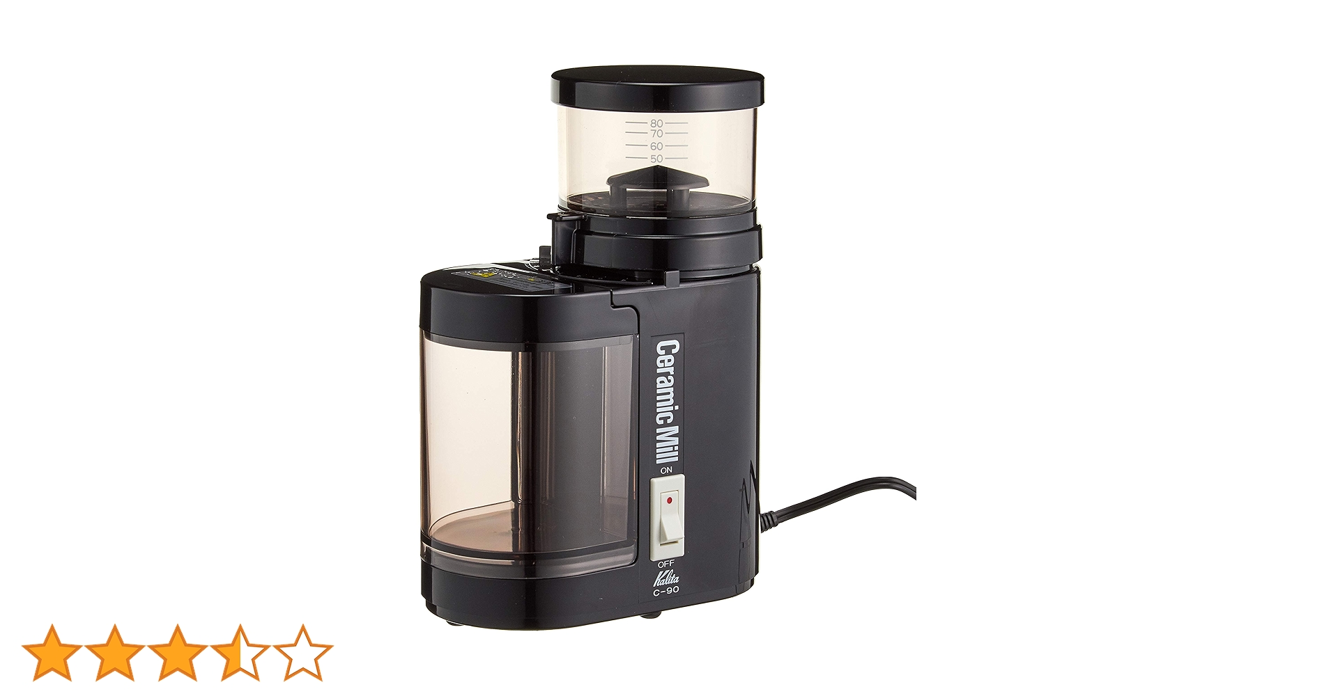 (未使用･未開封品)　Kalita セラミックミル コーヒーミル C-90 ブラック lok26k6 Amazon | Kalita セラミックミル コーヒーミル C-90 ブラック